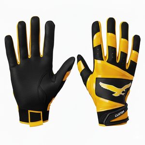 Gants de baseball en gros résistants aux déchirures avec logo personnalisé, couleurs personnalisées, absorption des chocs au poignet, durables, ventilés, gants de frappe pour le softball - Product Image 5