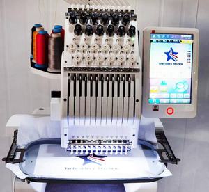 Máquina de bordar automática de una sola cabeza con 12/15 agujas multicolor, lista para entrega. - Product Image 3