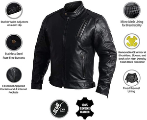 Veste de course de moto en cuir de qualité supérieure veste imperméable Offre Spéciale la meilleure qualité nouveauté veste de moto - Product Image 3