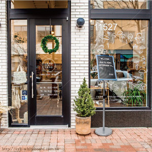 กรอบพลาสติกสีเทาพร้อมกระดานตัวอักษรสำหรับขาตั้งเหล็กสำหรับร้านค้า - Product Image 6