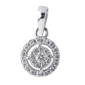 จี้เงินสีขาวสีทองโมอิสซาไนท์จี้ฮิปฮอปสร้อยคอทันสมัยจี้ทรงกลมสองรูปแบบจี้ได้รับการรับรองจากกรา - Product Image 1