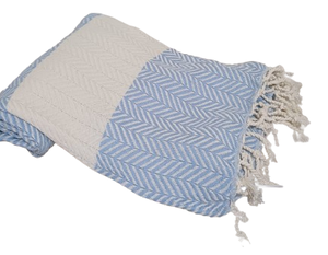 ผ้าขนหนูชายหาดผ้าฝ้ายตุรกีขนาดใหญ่ลายก้างปลาสำหรับผู้หญิงผู้ชายใช้ในบ้านซาวน่านุ่มคุณภาพสูงแห้งเร็วสีสันสดใส - Product Image 3