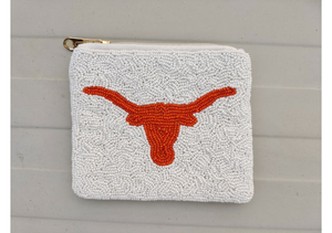 Custom Handmade Game Day Beaded Coin Bags with Zipper Closure, Pocket Money Purse <b>Teens</b> Beaded <b>Wallet</b> Colorful - Product Image 2