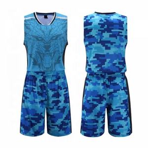 Vente chaude pas cher populaire personnalisé respirant 100% Polyester sans manches séchage rapide basket-ball uniforme ensemble hommes basket-ball maillot - Product Image 6