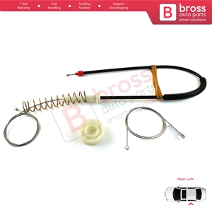 ชุดซ่อมมอเตอร์กระจกหน้าต่าง BWR5380 ประตูหลังซ้าย สำหรับรถยนต์ซีรีส์ 5 E39 ปี 04/1999-2004 แบบ 4/5 ประตู รุ่นปรับโฉม 51358252429 - Product Image 5
