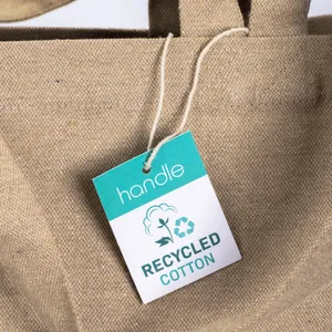 Borsa Shopper in Cotone Riciclato Eco-Friendly Soffietto Gadget per Promozioni - Product Image 4