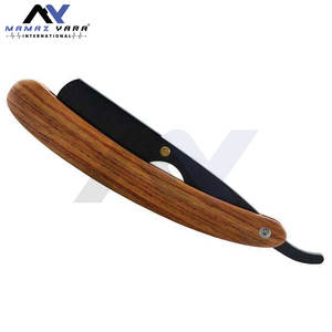 Navaja de Afeitar Profesional Vintage Más Vendida, Navajas Negras al por Mayor con Hojas Reemplazables y Mango de Madera - Product Image 2