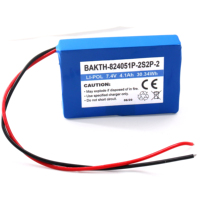 BAKTH-824051P-2S2P-2 7.4V 4.1Ah batterie au lithium-polymère rechargeable Offre Spéciale batteries au lithium-ion personnalisées