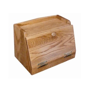 Modern wooden bread <b>box</b> with generous space smooth sliding lid durable construction keeping loaves fresh soft and ready daily - Product Image 4