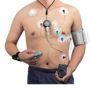 Ekg aparatı makine cihazı 12 kanal dijital Holter taşınabilir elektrokardiyograf ekg Holter kaydedici