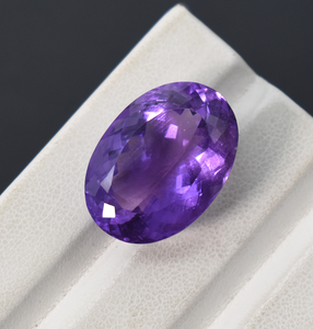 24.50 Ct Quartz Naturel Violet Foncé Améthyste Ovale Coupe Pierre Précieuse Haute Qualité Grande Taille Pierre Précieuse En Vrac pour La Fabrication De Bijoux - Product Image 4