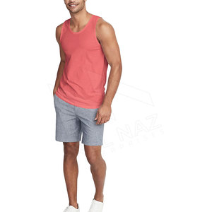 Gym Fitness Wear 2024 Polyester Material Solid Color High Quality Wholesale Best Design Sleeveless <b>Men</b> <b>Tank</b> <b>Top</b> - Product Image 3