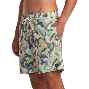Shorts pour hommes de haute qualité, en tissu de toile imprimé numérique personnalisé, respirant, écologique, à la mode, avec taille élastique, fabriqués en usine, décontractés - Product Image 2