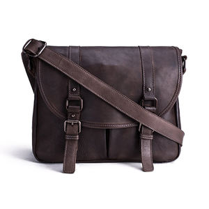 Nueva bolsa de mensajero personalizada de viaje de cuero genuino de fabricante al por mayor a un precio asequible - Product Image 1