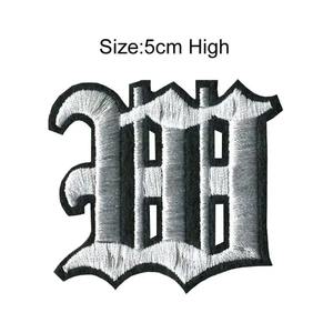 Patchs de broderie 3D 2D personnalisés Logo fer sur caoutchouc patchs PVC échantillon gratuit de haute qualité de patch alphabet en chenille brodé - Product Image 1