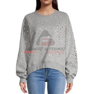 Haute qualité strass sweat femmes vêtements à manches longues 2025 Style Unique femmes strass sweat pour la vente en ligne - Product Image 5