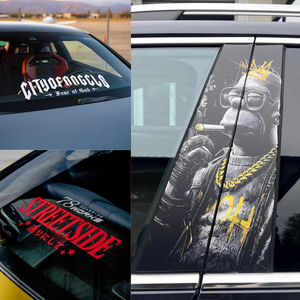 Autocollants de fenêtre en vinyle mat populaires, motif dessin animé, imperméables, adhésion forte, écologiques, résistants aux UV pour les fêtes - Product Image 3