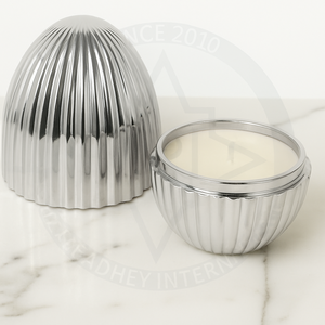 Pot de bougie décoratif rempli de cire Éclairage élégant pour salon - Product Image 1