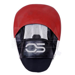 Almohadillas de enfoque de talla grande unisex, equipo de seguridad de fitness transpirable de cuero de vaca OEM con logotipo personalizado para boxeo de adultos - Product Image 2