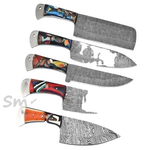 05ชิ้นมือทำดามัสกัสครัวชุดมีดเชฟ (Smk1924) - Product Image 1