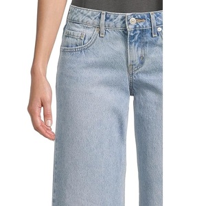 Jeans Azules Rectos Estilo Boyfriend para Mujer, de Lujo, Lavado a la Piedra, Transpirables, Ecológicos, de Secado Rápido, Sin Cintura, Casuales y Sexys - Product Image 5