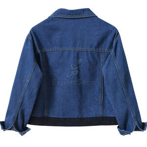 Bas quantité minimale de commande Femmes Jeans Vestes Respirant Femmes Jeans Vestes Conception Personnalisée Femmes Jeans Veste - Product Image 2