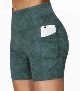 Pantalones cortos para correr informales de verano con cordón en blanco respetuosos con el medio ambiente de secado rápido para mujer, 100% poliéster, transpirable de la mejor calidad - Product Image 3