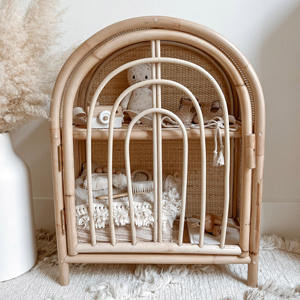 Armoire de rangement en rotin pour décoration de chambre d'enfants en gros belle armoire naturelle armoires pour bébés armoires pour enfants - Product Image 1