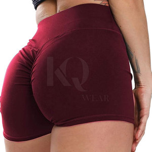 Shorts de sport taille haute respirants et flexibles, effet froncé, écologiques, séchage rapide, parfaits pour la gym, le yoga et l'entraînement - Product Image 2