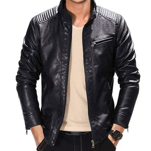 Latest Style Wholesale Windproof Men <b>Leather</b> Jacket Best Selling Waterproof Men <b>Leather</b> Jacket - Product Image 3