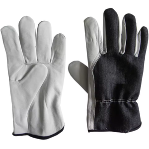 Factory Price Cowhide <b>Leather</b> <b>Men</b> Work Safety <b>Gloves</b> Industrial Construction Safety In Solid Color - Product Image 6