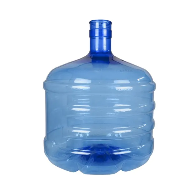 Botella de agua PET de 12 litros de capacidad y completamente libre de BPA de plástico de 5 galones para compradores mayoristas