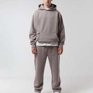 Chándal de algodón personalizado de alta calidad para hombre, Conjunto de sudadera con capucha y Jogger, jersey de gran tamaño, sudaderas con capucha, pantalones de chándal, conjunto lavado para hombre - Product Image 4