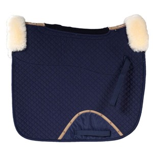 Professional Equestrian Leather Cotton Saddle Pad Dressage Classic Non-Slip Cotton <b>Filling</b> Custom Packaging OEM/ODM Brand - Product Image 1