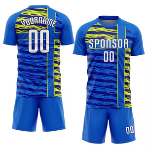 Camisetas de Fútbol de Diseño Digital, Corte Automatizado, Camisetas de Fútbol Personalizadas para Hombre con Nombre y Número, Cómodas y Transpirables - Product Image 1