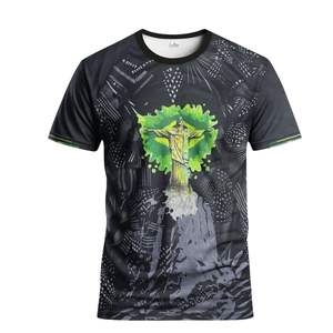 Maillots de football à col rond respirants sublimés, logo personnalisé, maillots de football avec tissu en maille 100% polyester - Product Image 1