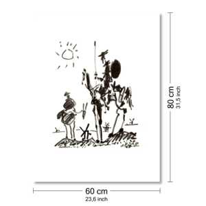Impresión artística de Pablo Picasso de Don Quijote, composición elegante de naturaleza muerta - Product Image 4