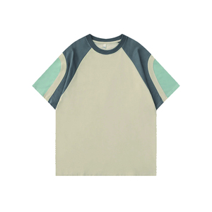 T-shirt graphique streetwear OEM, vente en gros de t-shirt avec écusson brodé pour hommes - Product Image 4