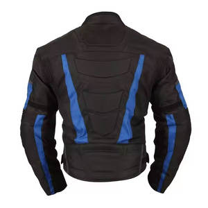 Veste de moto en textile véritable pour hommes, coupe-vent, imperméable, équipement de motard de course, coutures renforcées, armure de protection respirante - Product Image 6
