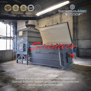 Scientico Incinova-Med Incinerador de residuos médicos diario de alta capacidad 1000Kg Innovadora maquinaria de tratamiento de residuos diario - Product Image 1