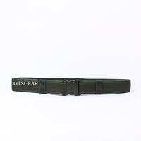 Ceinture tactique robuste pour l'extérieur, imperméable, réglable, boucle en plastique à dégagement rapide, toile pour hommes, 100-135 cm, OEM GTSGEAR BLT01