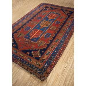 Kiaan Hand Knotted Wool <b>Rugs</b> Red & Orange Geometric <b>Boho</b> Style for Home-9x12 Rectangle for Living Room or Hallway - Product Image 2