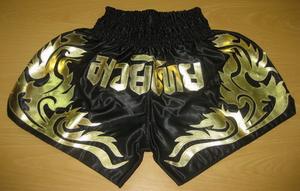 Pantalones cortos de boxeo al por mayor de GAF Muay Thai Plain Stretchy Fight Mma Kick Satin Boxing Shorts para hombres y mujeres - Product Image 5