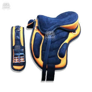Selle anglaise Freemax Selle d'équitation synthétique sans arbre avec sangle de circonférence Style équestre Meilleur vendeur indien - Product Image 1