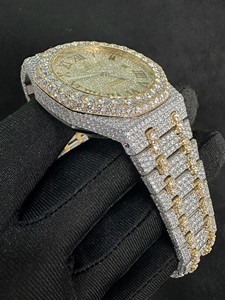 Wholesale Hip Hop Full VVS Moissanite Mechanical Wrist <b>Watch</b> Iced Out Diamond <b>Watches</b> for <b>Men</b> - Product Image 2