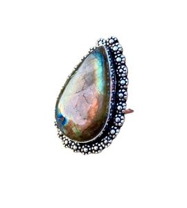 Meilleure qualité Offre Spéciale en vrac naturel grande bague de déclaration en labradorite flashy pour la fabrication de bijoux - Product Image 2