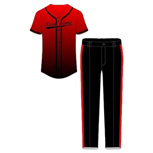 Top style nom de l'équipe logo numéro impression sport baseball uniforme femmes et hommes avec la meilleure qualité pour les Offre Spéciale - Product Image 4