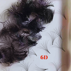 Extensiones de Pestañas 6D Pre-fabricadas Hechas a Mano Profesionales, Pestañas Sintéticas CC Fáciles de Usar, Maquillaje de Belleza Diaria, Empaque Nhu Eyelash - Product Image 4