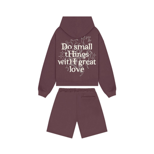 Ensemble de sweat-shirts unisexes personnalisés en coton 100% avec strass, style streetwear, coupe ample, en molleton français, lavage à l'acide, fermeture éclair - Product Image 6