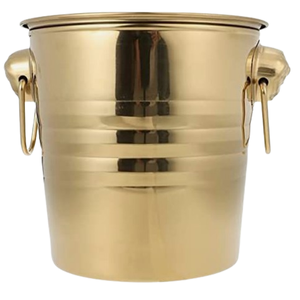 Seau à glace en métal de conception martelée refroidisseur en acier inoxydable pour les fêtes durable et stocké pour les hôtels bars fabriqués en Inde - Product Image 2